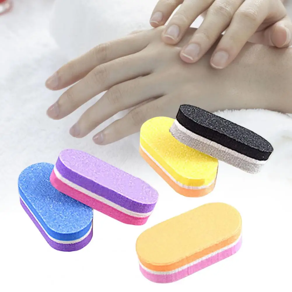 Minibloque de lijado de uñas, 10 piezas, limas portátiles