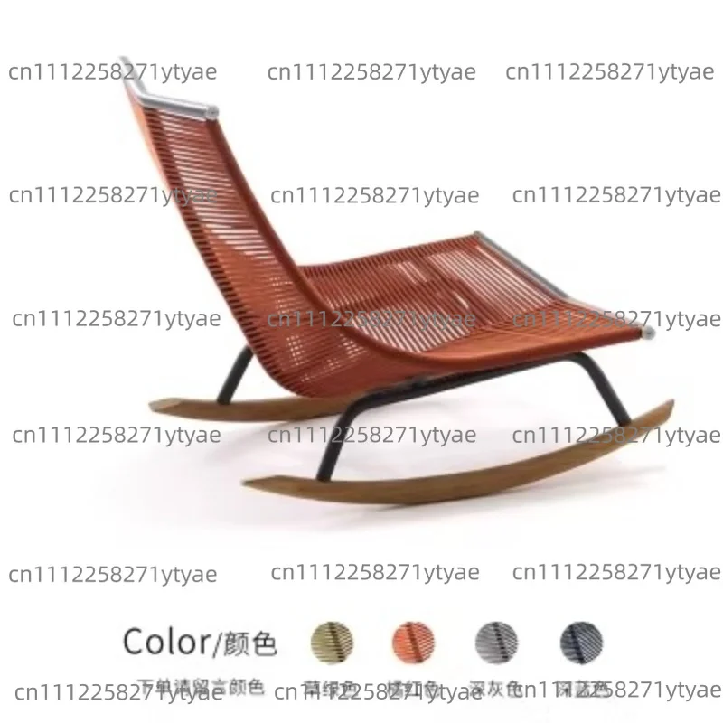 Modern Creative Rattan beach Chairs Nordic Outdoor Furniture Home camping Leisure outdoor Chair Simple Garden Lazy Rocking Chair