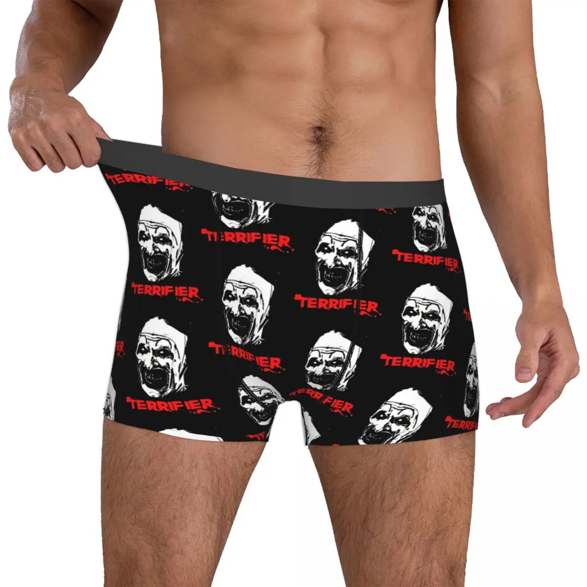 Terrifier Men Boxer Briefs Horror Movies Highly Breathable Underwear Top Quality Print Shorts Birthday Gifts