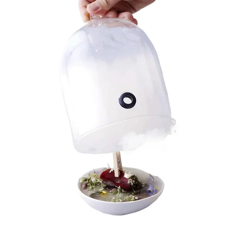 Smoke cover High temperature resistant glass with holes Gourmet mood Vegetable cover Molecular cooking Cocktail cover