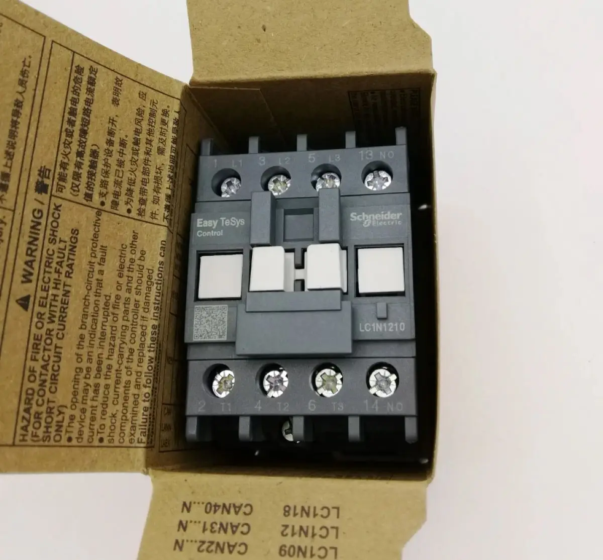 

Контактор переменного тока 12А LC1E1210M5N LC1-E1210M5N AC 220V с новой моделью LC1N1210M5N