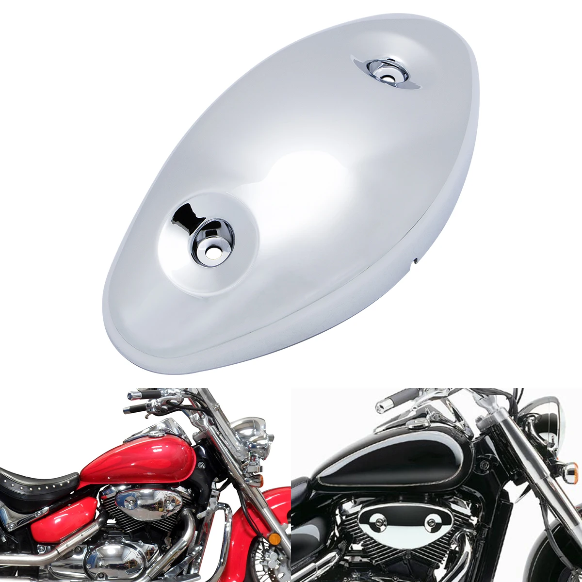 

Для Suzuki Boulevard/ Intrumer VL800 C50 2001-2008 2007 мотоциклетный воздухоочиститель впускной чехол крышка воздушного фильтра хром