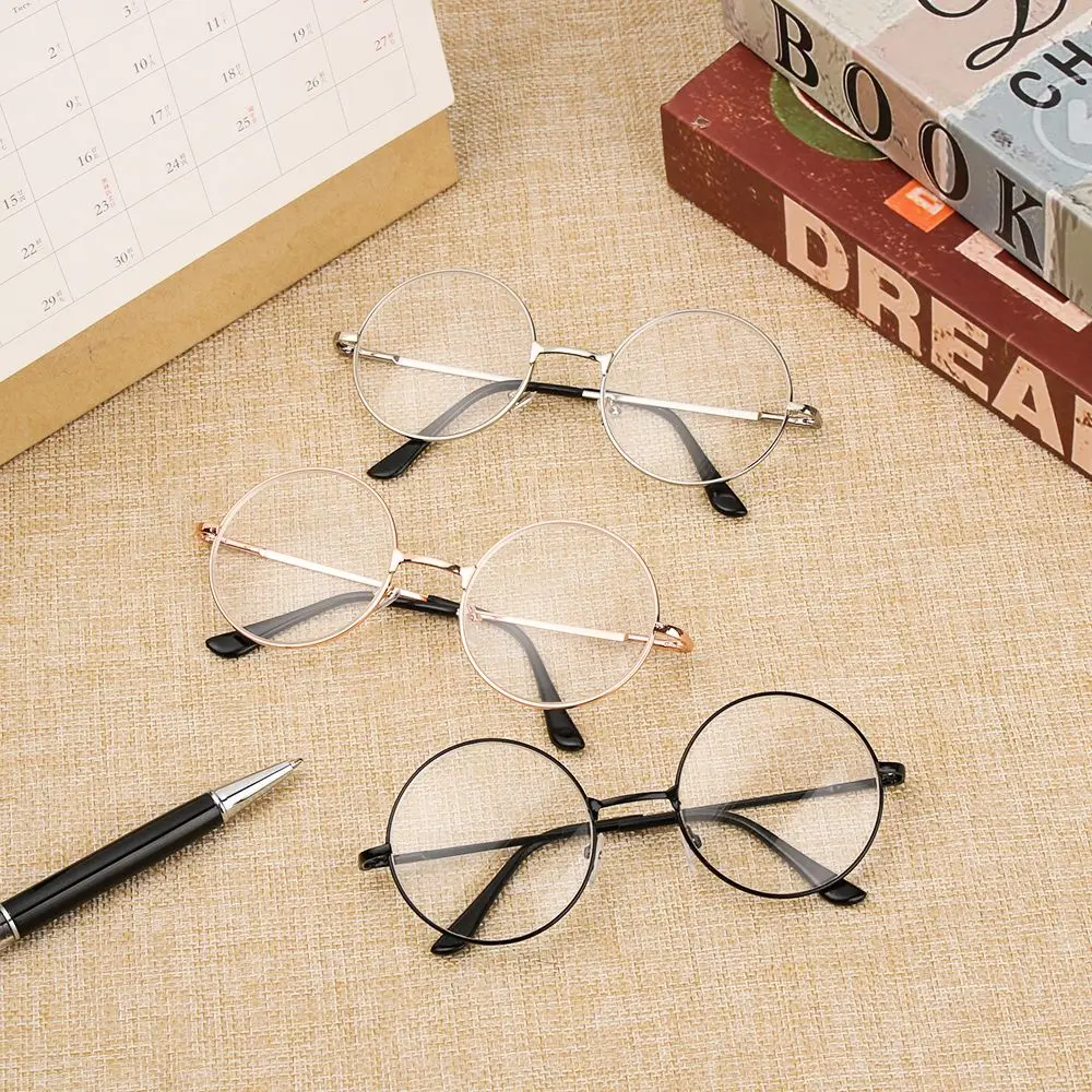 

New Fashion -1.00~-4.0 Diopter Metal Round Eyeglasses Reading Glasses Myopia Glasses Vision Care