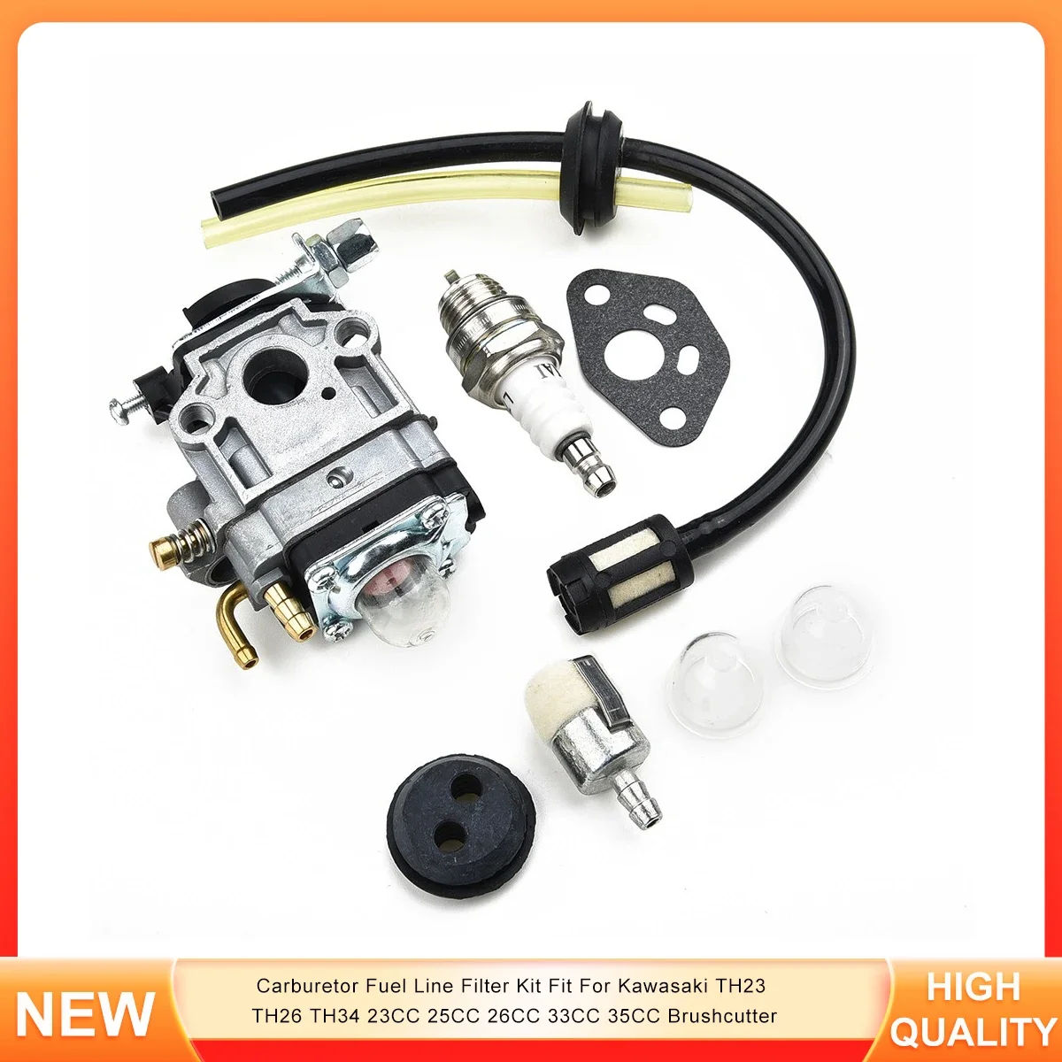 

Carburetor Fuel Line Filter Kit Fit For Kawasaki TH23 TH26 TH34 23CC 25CC 26CC 33CC 35CC Brushcutter