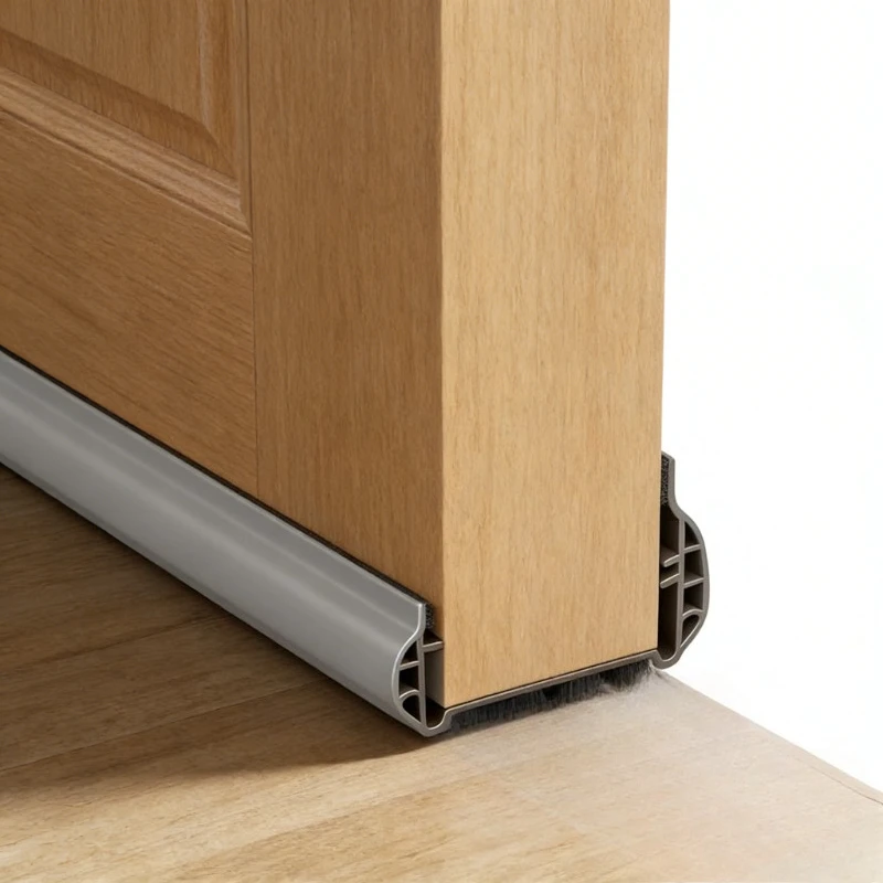 

Self Adhesive Door Bottom Seal Strip Soundproof Windproof Mouse Proof for Wooden Bedroom Room Door Gap Sound Proof