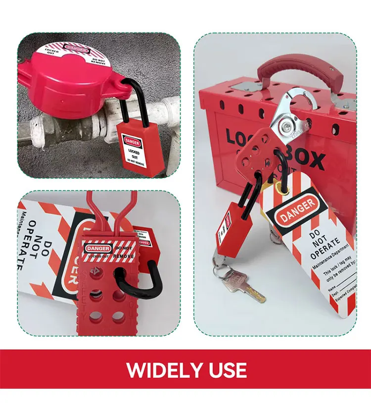 MCB Lockout Mini-Leistungsschalter-Sperre, elektrische Sicherheits-LOTO-Lockout-Tagout-Vorrichtung mit Sicherheitsvorhängeschloss & kostenlosem Warnschild – Detail 3