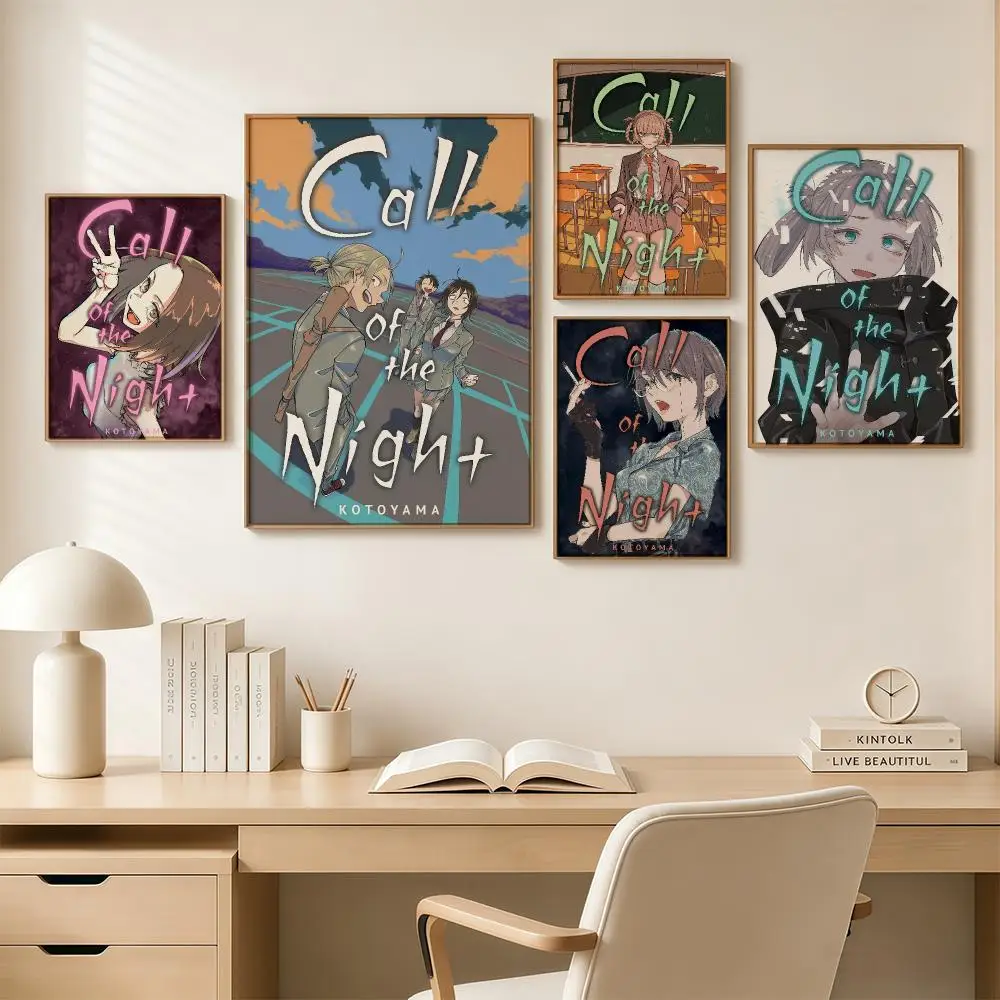 Anime C-Call Of The Night Comic Poster Poster Print Painting Wall Art Living Room Office Decoration Frameless