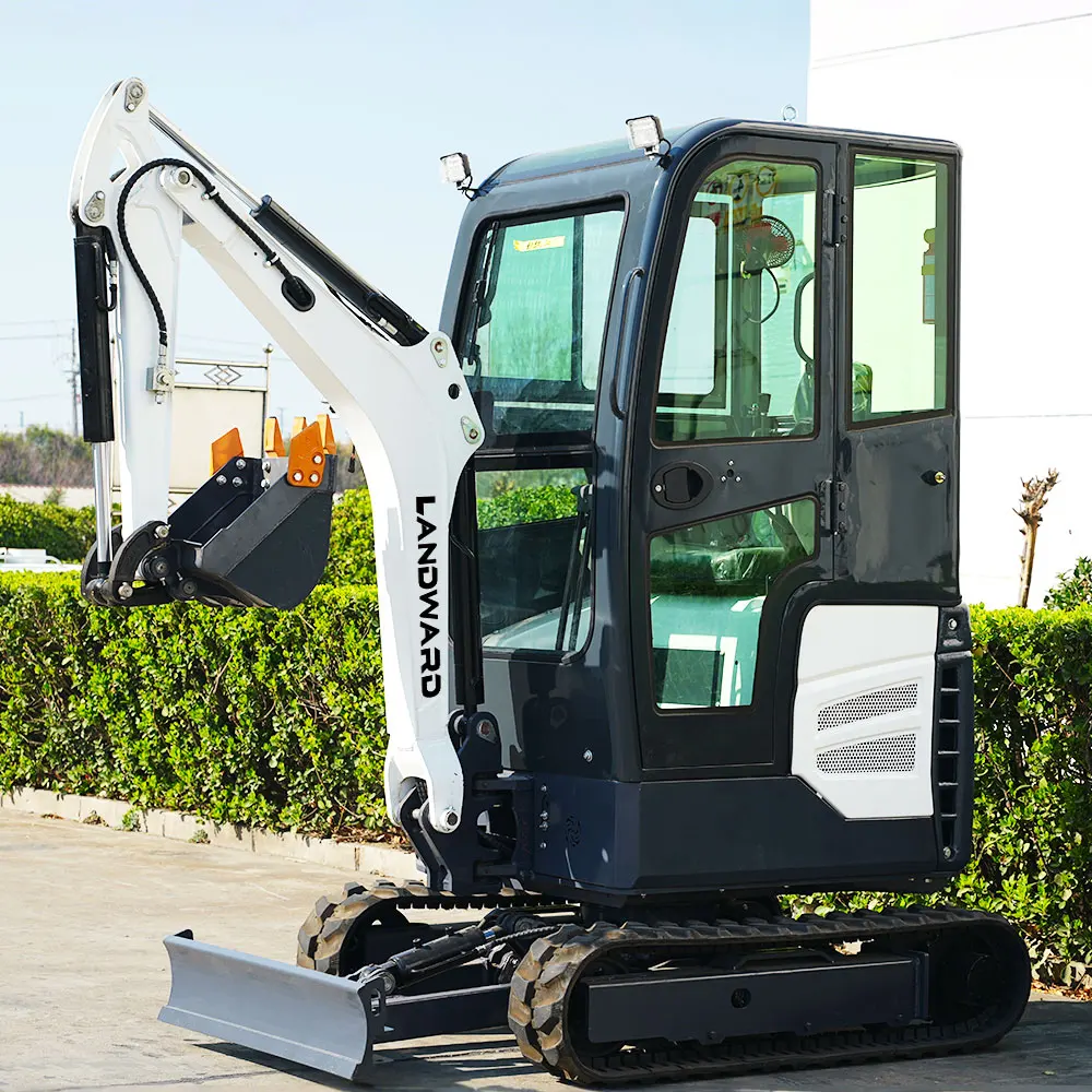 

Best-Selling High Quality Household 2 Ton Mini Diesel Digger Farm Small Pilot Operation Rubber Crawler Excavator Customized Sale