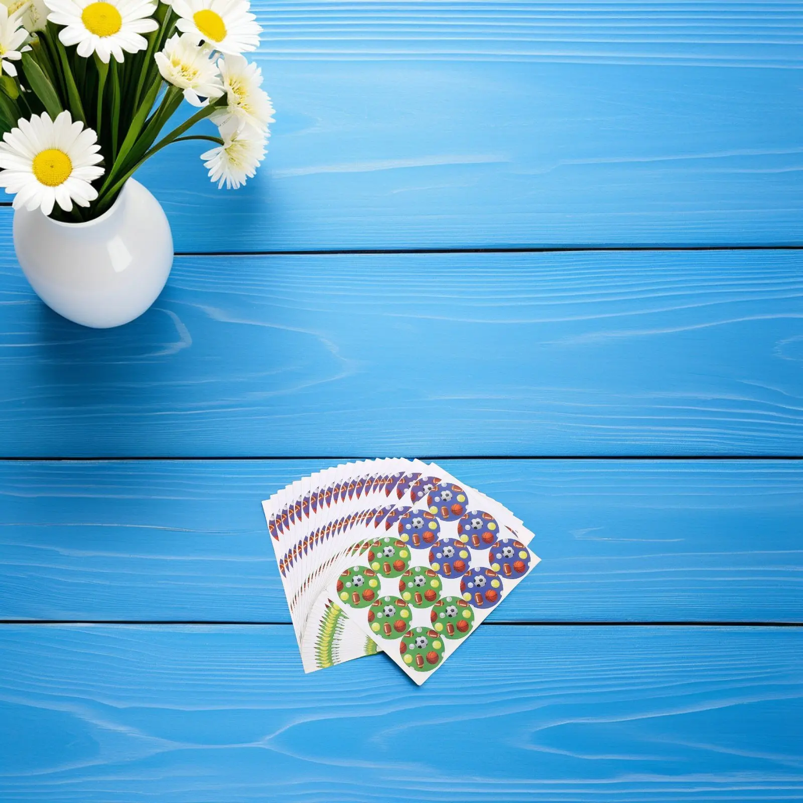 

20 Sheets Sports Themed Adhesive Stickers for Candy Bags Choice Bags Envelopes Scrapbooking Rewards Classroom Decor Birthday