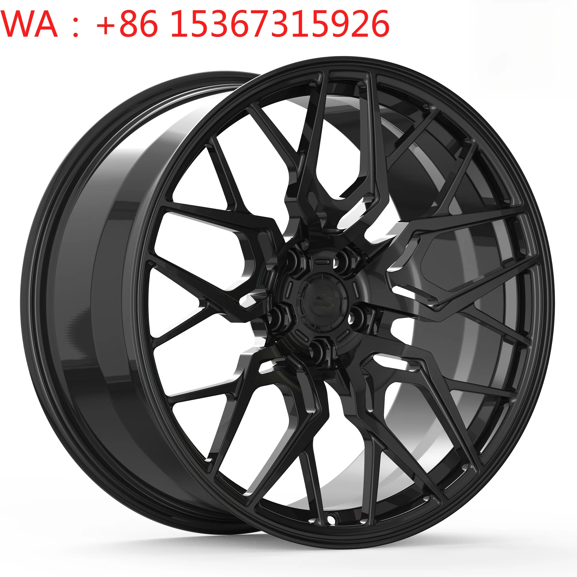 

19 Inch 5x112 8.5J 9.5J ET30 ET40 Multi Spoke Matte Black Forged Aluminum Wheel Rims For Full Size Luxury Sedans