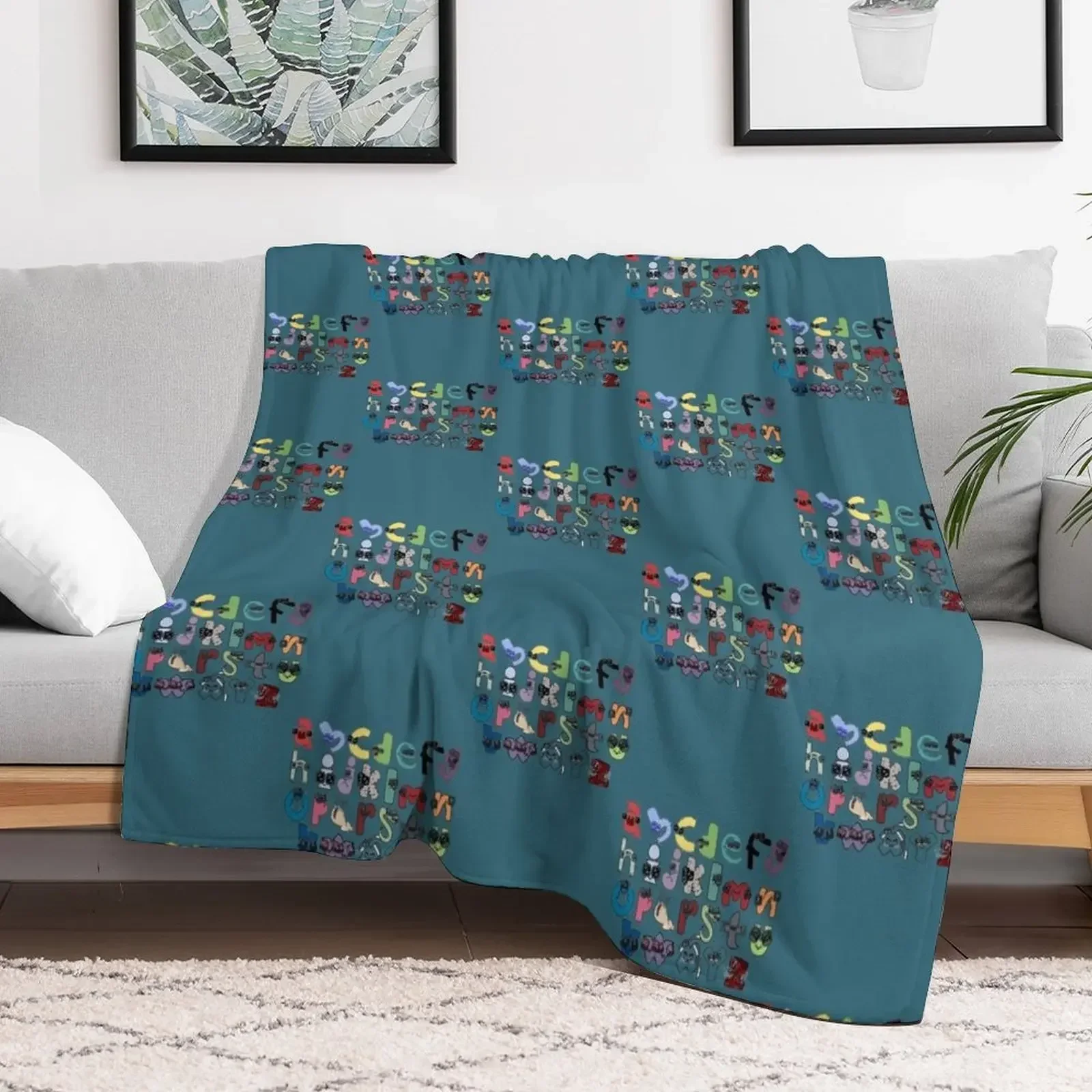 Alphabet lore baby Throw Blanket blankets ands Flannel Fabric Thin manga Blankets