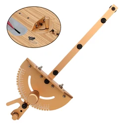 Table Saw Miter Gauge With Aluminum Miter Bar, Standard Slot 3/4'' x 3/8'', Angle Stops Miter Gauge For Table Saws, Router Table