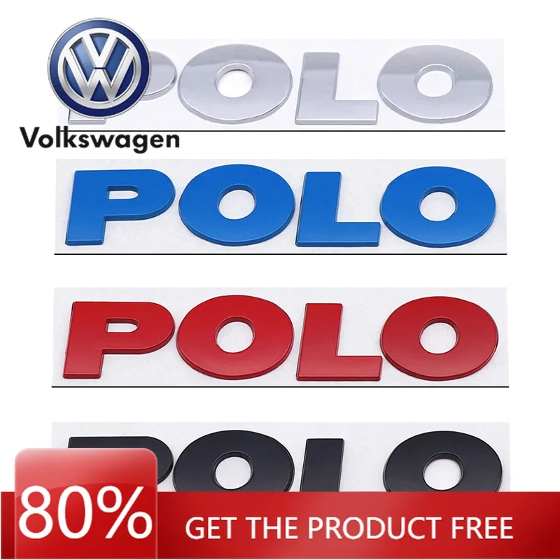 For VW Volkswagen Jetta MK5 Golf 3D Metal Rear Trunk Sticker Car Styling Auto Body Side Fender Badge For Volkswagen VW Polo Lett