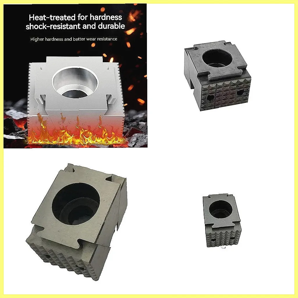 Precision OK Clamps MINI Wedge Clamps, Modular Single Vise for CNC Machining, Tooth for Surface Jaws, Industrial Grade