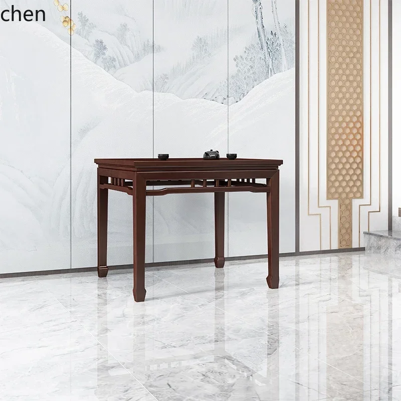 b11-7.2 Solid Wood Rural Hall Six-Piece Set Chinese Style Tai Shi Chair Four-Piece Set Eight Immortals Table Altar Table