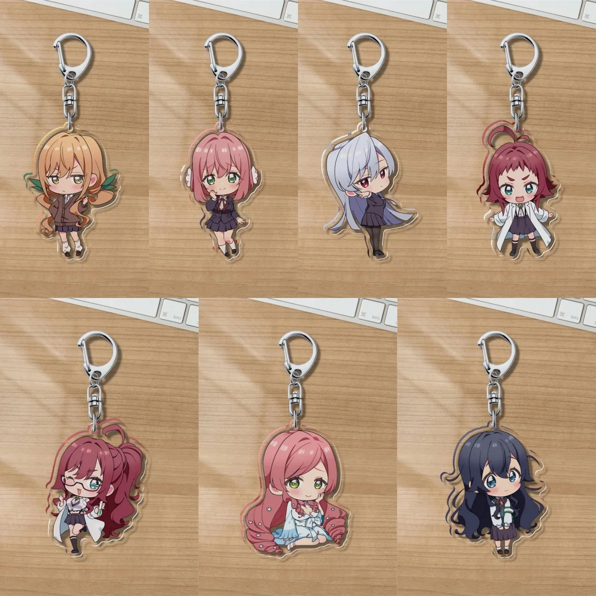 

Anime 100 Girls Who Super Super Love You Acrylic Keychain Characteristic Characters Ornament Accessories Collection Christmas