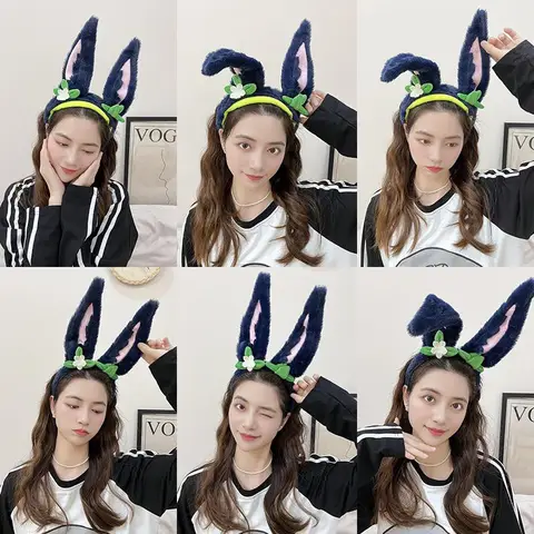 Game Impact Tighnari Hårband Cosplay Anime Långt Öron Djurhårband Halloween Festkostymer Rekvisita Dagligen Bärande Maskeradkläder 10 best sales Genshin Impact-cosplay - №9