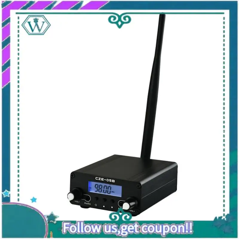 

Upgraded 0.5W PLL Stereo Radio Broadcaster FM Transmitter For Church Car Community EU Plug