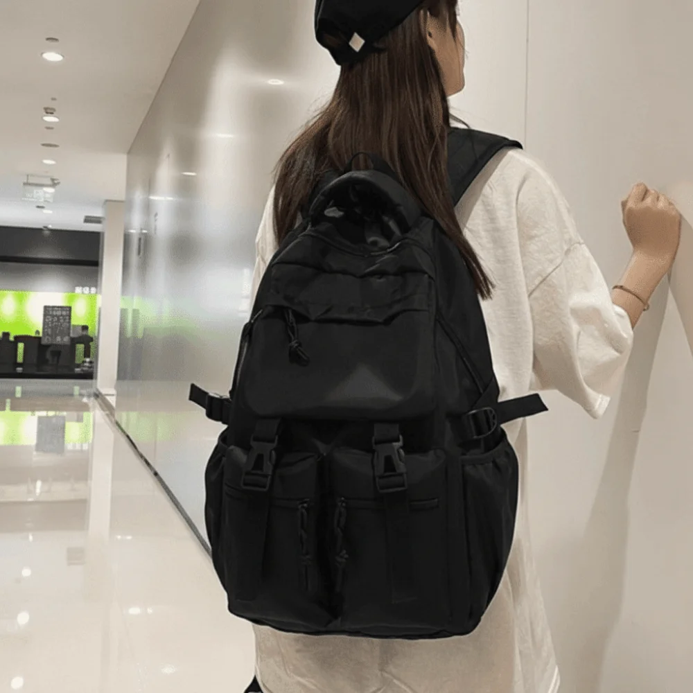 fashion-large-capacity-canvas-backpack-harajuku-solid-color-students-school-bag-nylon-multi-pocket-shoulders-bag-gifts