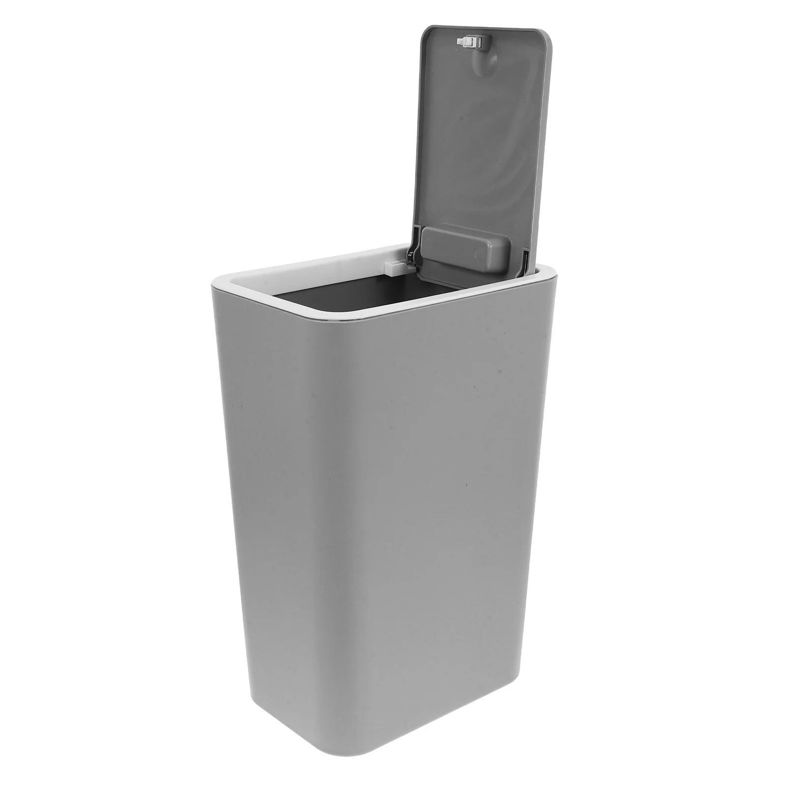 

Пресс-верхний мусорный бак 10,5 л, пластиковый квадратный мусорный бак для ванной комнаты, спальни, кухни, современная корзина для мусора, защита от домашних животных, контроль запаха