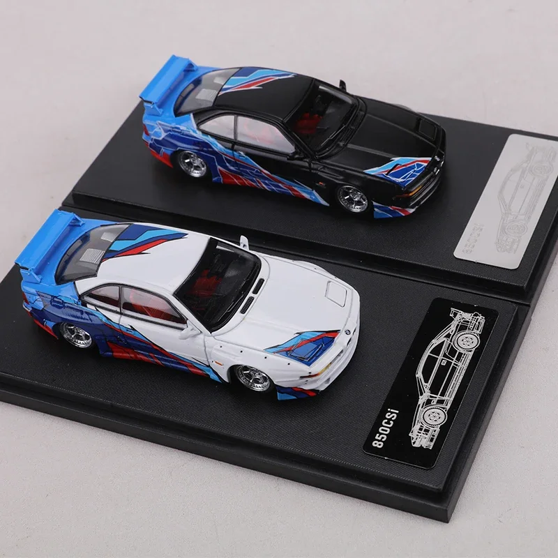 RM MODEL 1:64 850CSi E31 Wide Body Conversion Version Alloy Model Car
