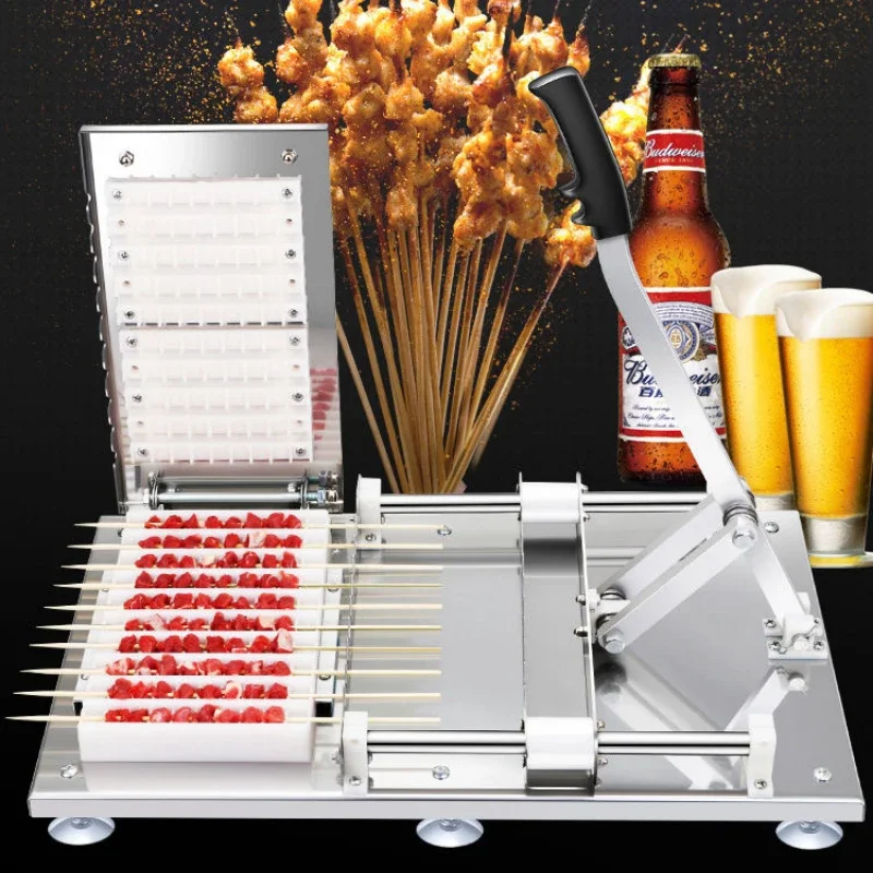 

Mutton Skewers Threading Machine, Commercial Grilling Tools for Meat Preparation, Efficient Skewer Maker