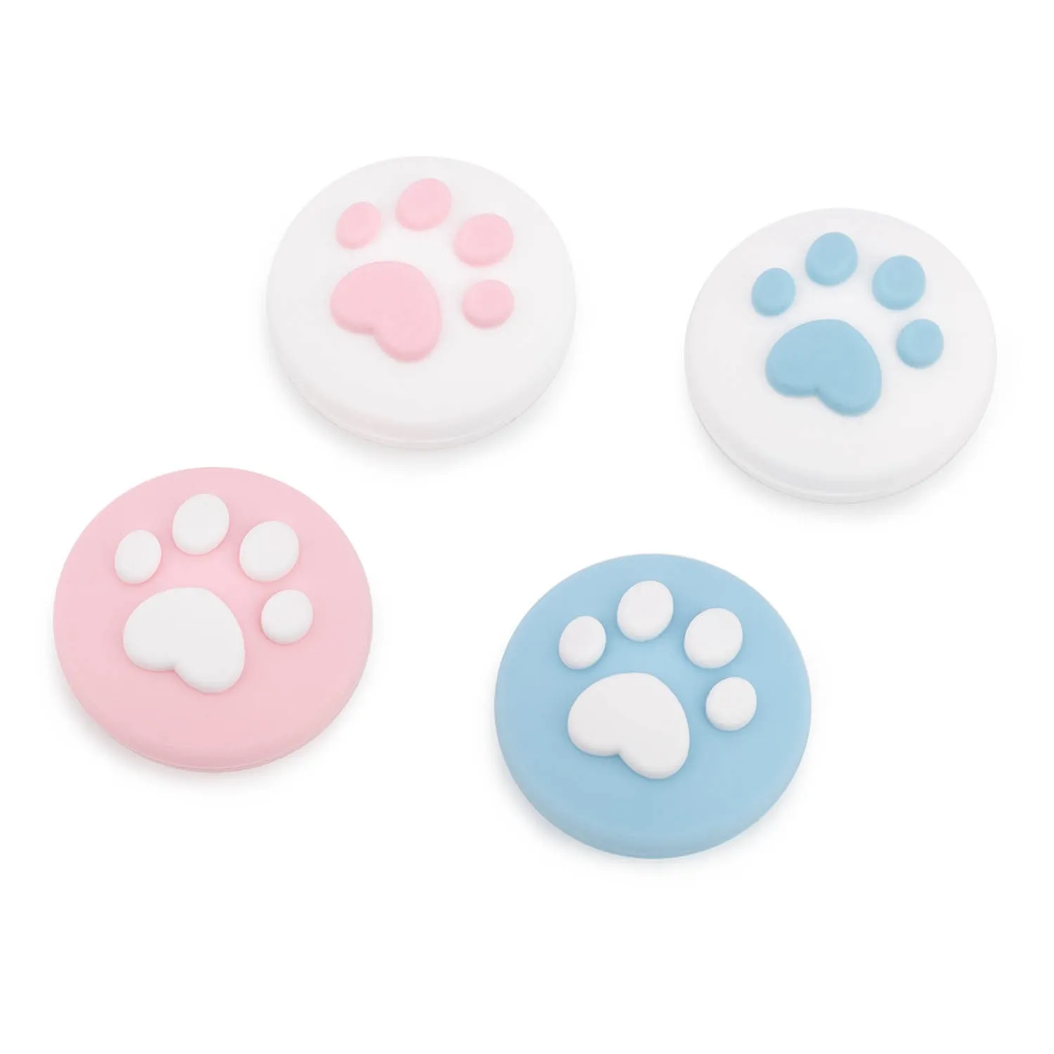 GeekShare-Tapas de Joystick con Pata de Gato para Nintendo Switch, tapas de silicona OLED con agarre de pulgar para Nintendo Switch Lite