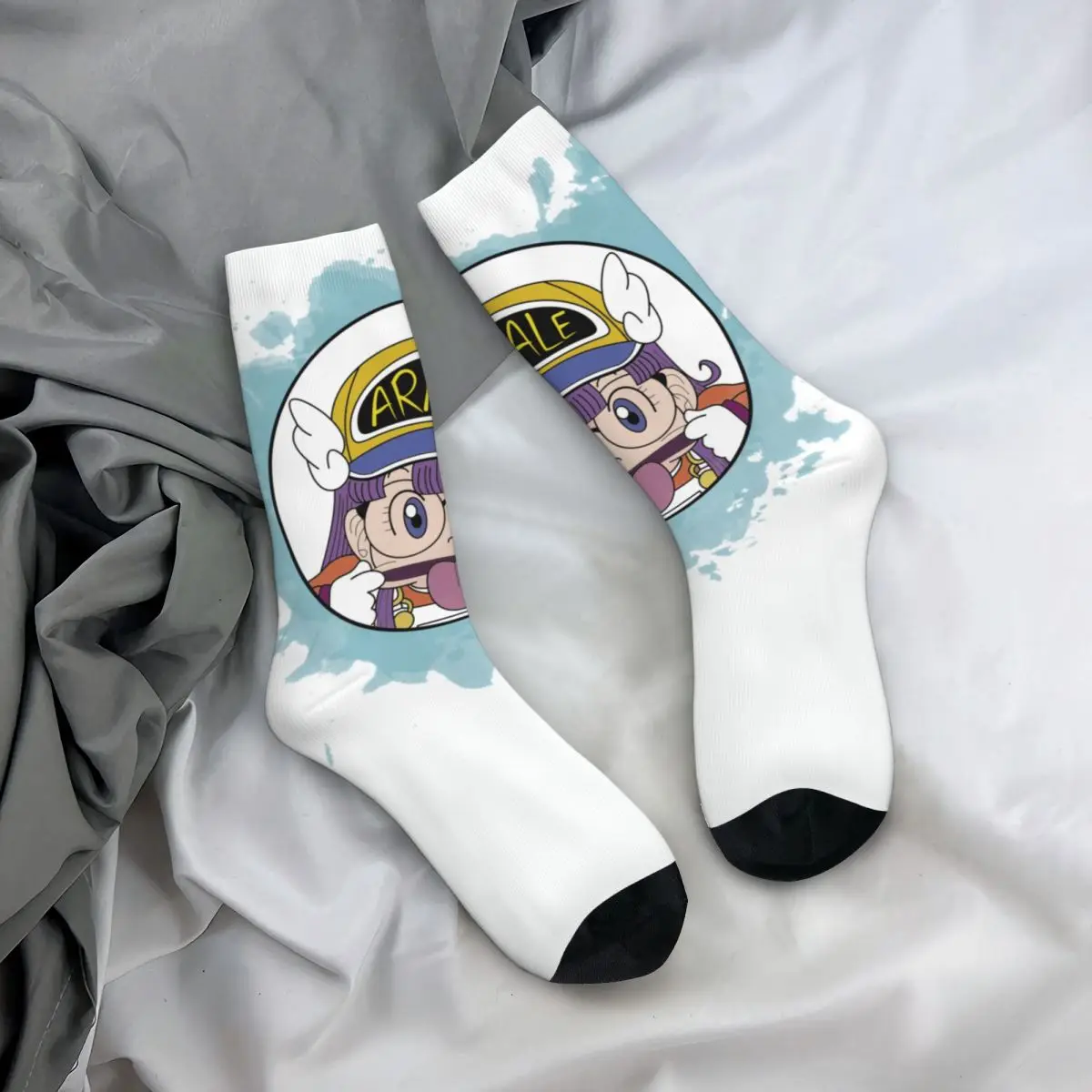 Autumn Winter Retro Unisex Arale Socks Non-slip Football Socks