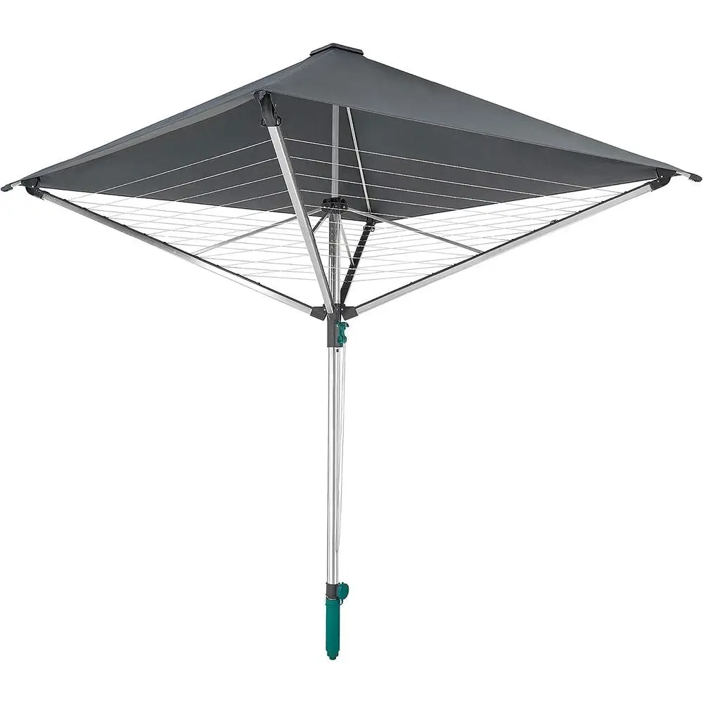 Aluminum Grey 40m Rotary Clothesline with Umbrella Cover