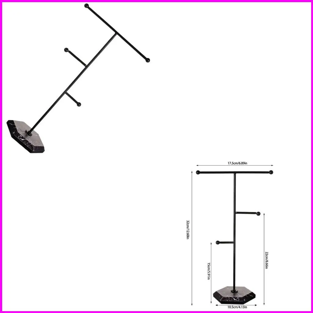 

Space Saving Jewelry Display Stand for Watch Necklace Bracelet Elegant Earrings Rack Multipurpose Accessories Holder