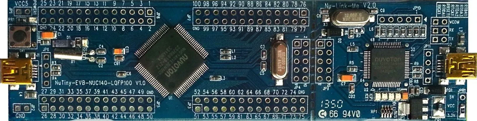 nuvoton new tang architecture M SCM  NuTiny-SDK-NUC140 development board