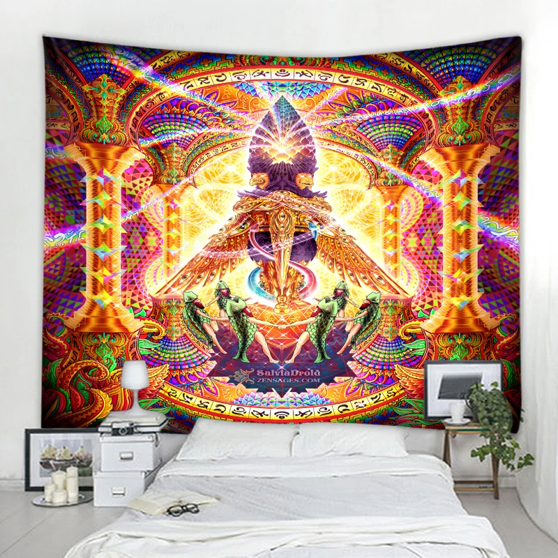 Psychedelic palace background wall decoration tapestry wall cloth Zhanpu witchcraft decoration tapestry living room bedroom