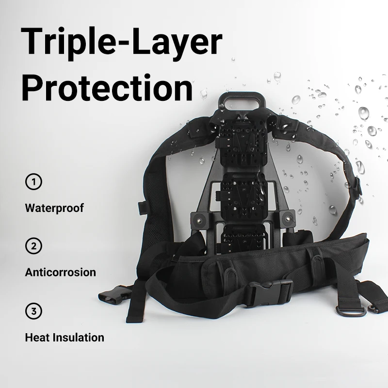 

V-Mount Battery Plate Backpack Backrest Photography Power System Accessory for Image Transmission Cloud Live Streaming Video Rig