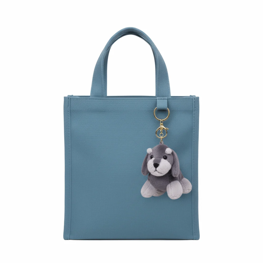 Stuffed Dog Coin Purse Large-capacity Solid Color Cartoon Wallet Multi Functional Pencil Case Stationery Storage Bag