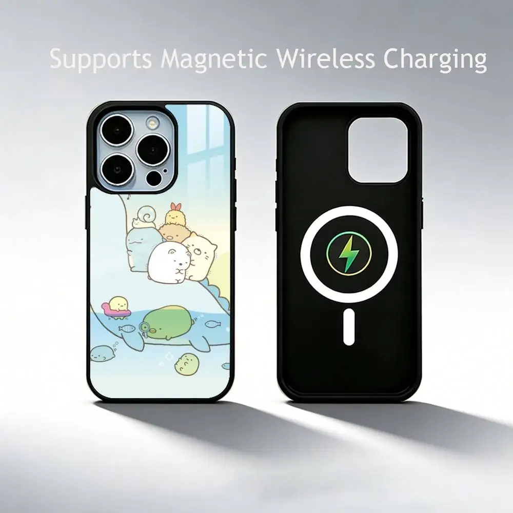 F-Sumikko Gurashi   Phone Case For iPhone17,16,15,14,13,12,11 Plus,Pro Supports Magnetic Wireless Charging