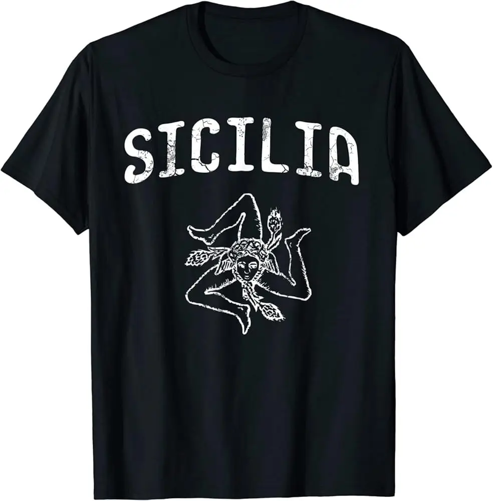 BIYAN Limited Sicilia Italy Sicily Sicilian Siciliano Italia Italian T-Shirt  Cotton Luxury brand vintage oversized