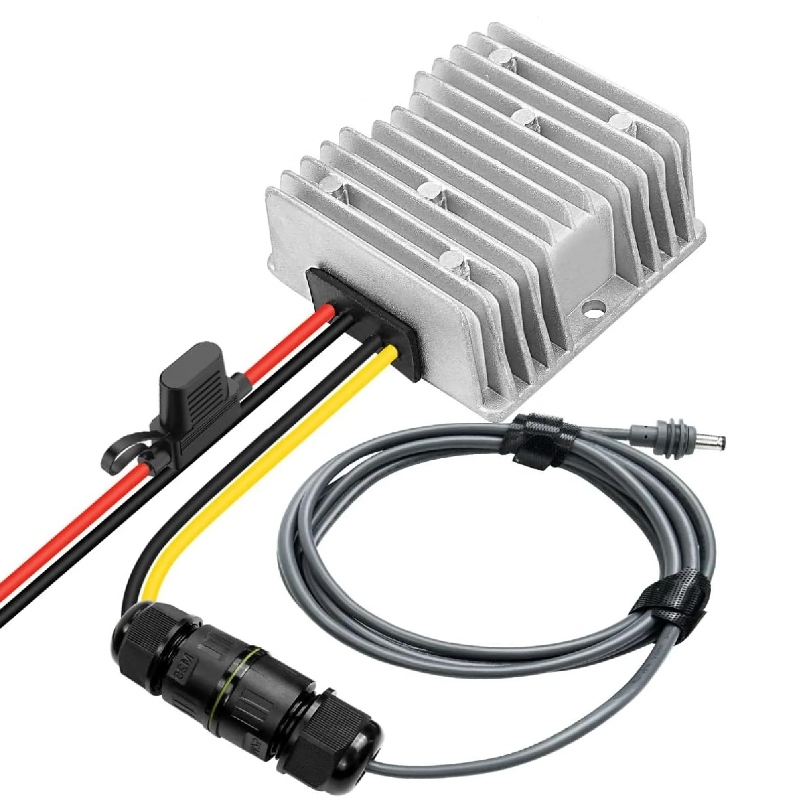 

Outdoor Connectivity 74*74*32mm DC Boost Converter Mobile Power For Outdoor Use Dc Converter Waterproof Connectors