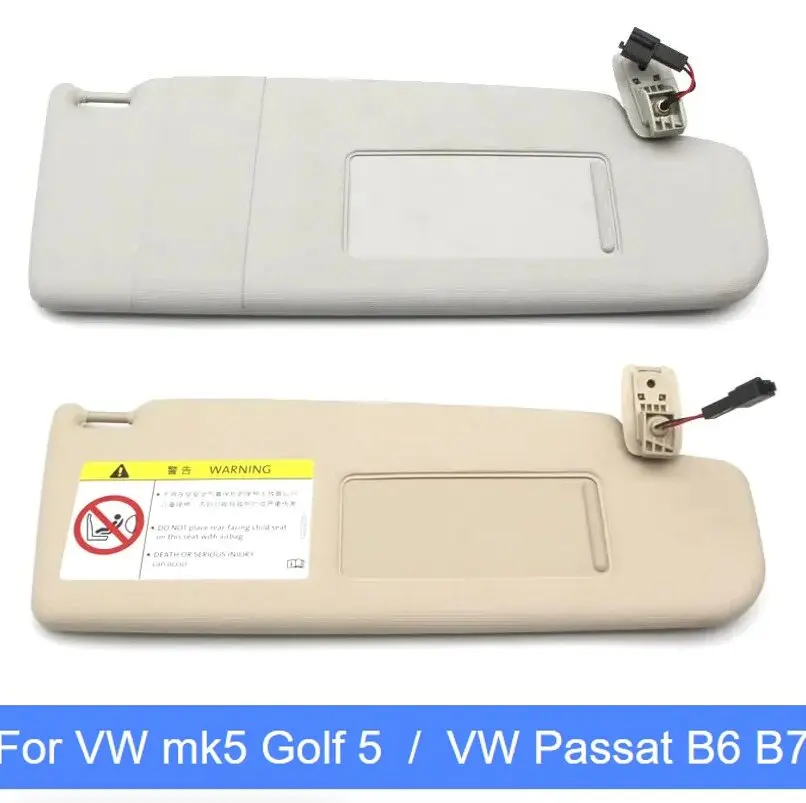 

For VW mk5 Golf 5 2005-2011 / For VW Passat B6 B7 Car visor Interior Sun visor With Mirror Front visor assembly Car accessory