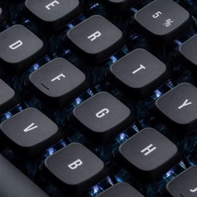 Transparent Pudding Keycaps  ASA Profile Gaming Key Caps Mechanical Keyboard Accessories for MX Switch Keyboard Caps