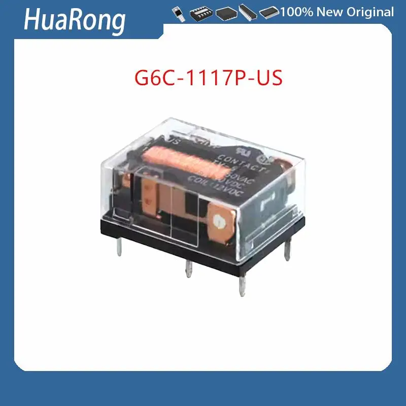 5Pcs/Lot   G6C-1117P-US 10A 12VDC G6C-1117P-US-12VDC   4PIN