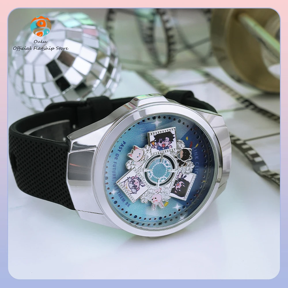 

Новые оригинальные вращающиеся часы Link Click Lucky Stone, официальный коллаборационный товар Cheng Xiaoshi Lu Guang, модный подарок-игрушка