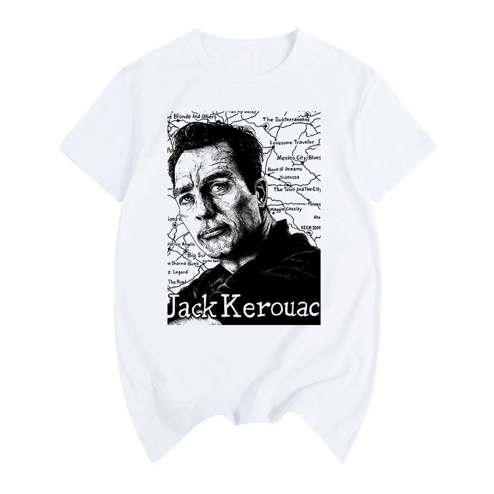 jack kerouac On the Road T-shirt Cotton Men T shirt New Women Summer Comfortable Tee