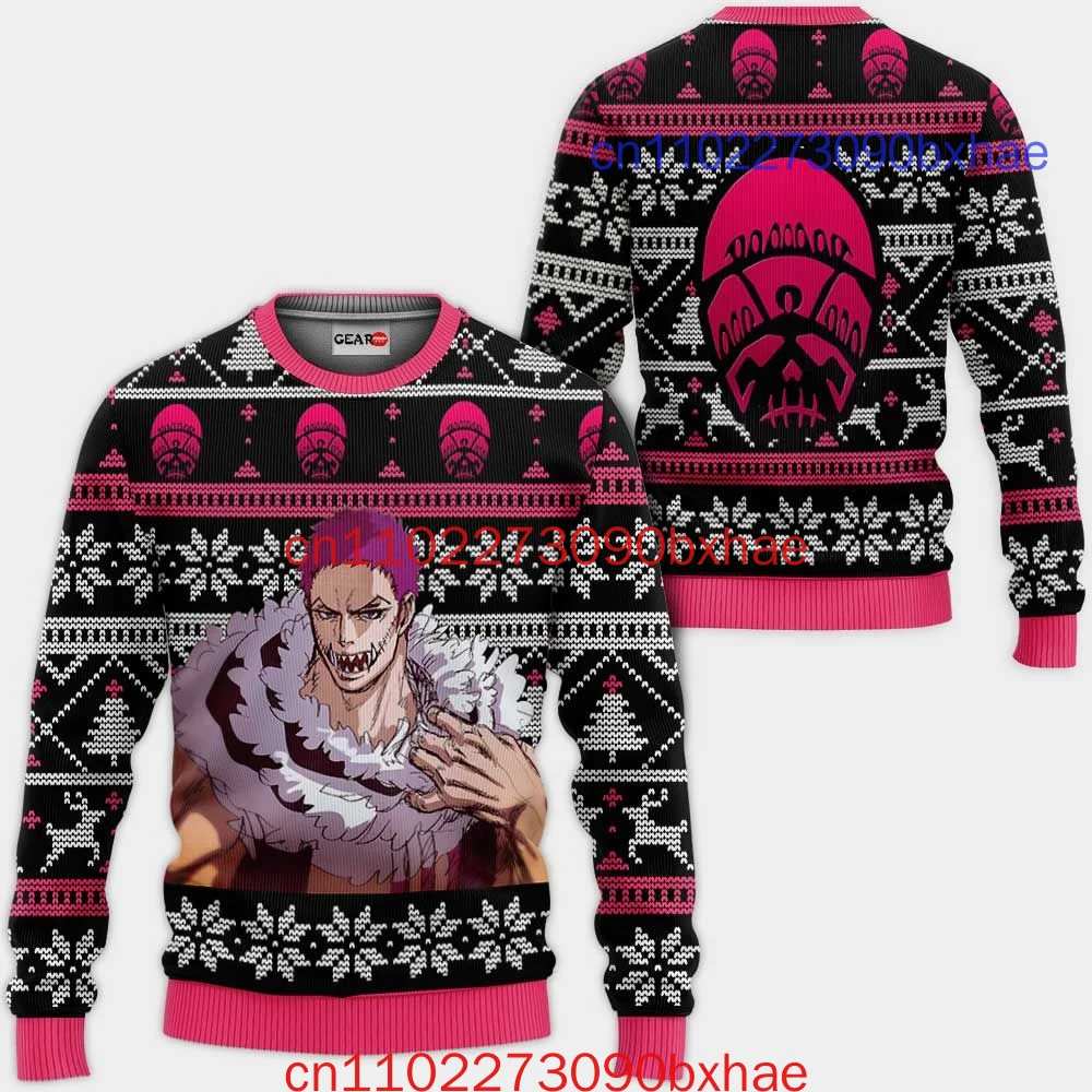 

3D принт Kozuki Oden Ugly Рождественский свитер Аниме Рождественские подарки Цельный новый модный уличный мужской и женский детский свитер