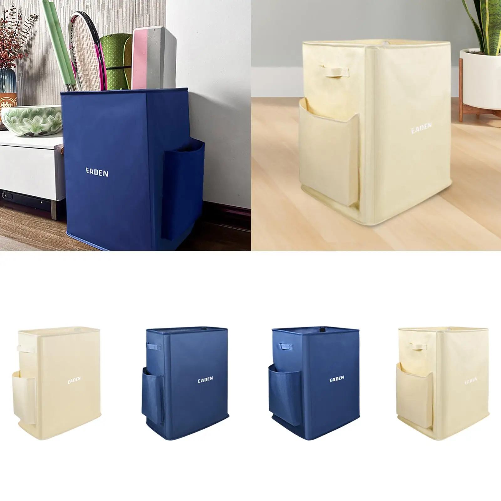 ヨガマット収納バスケット 枕 クリエイティブ 大容量 多機能 サイドポケット付きで便利 玄関用ランドリーバスケット