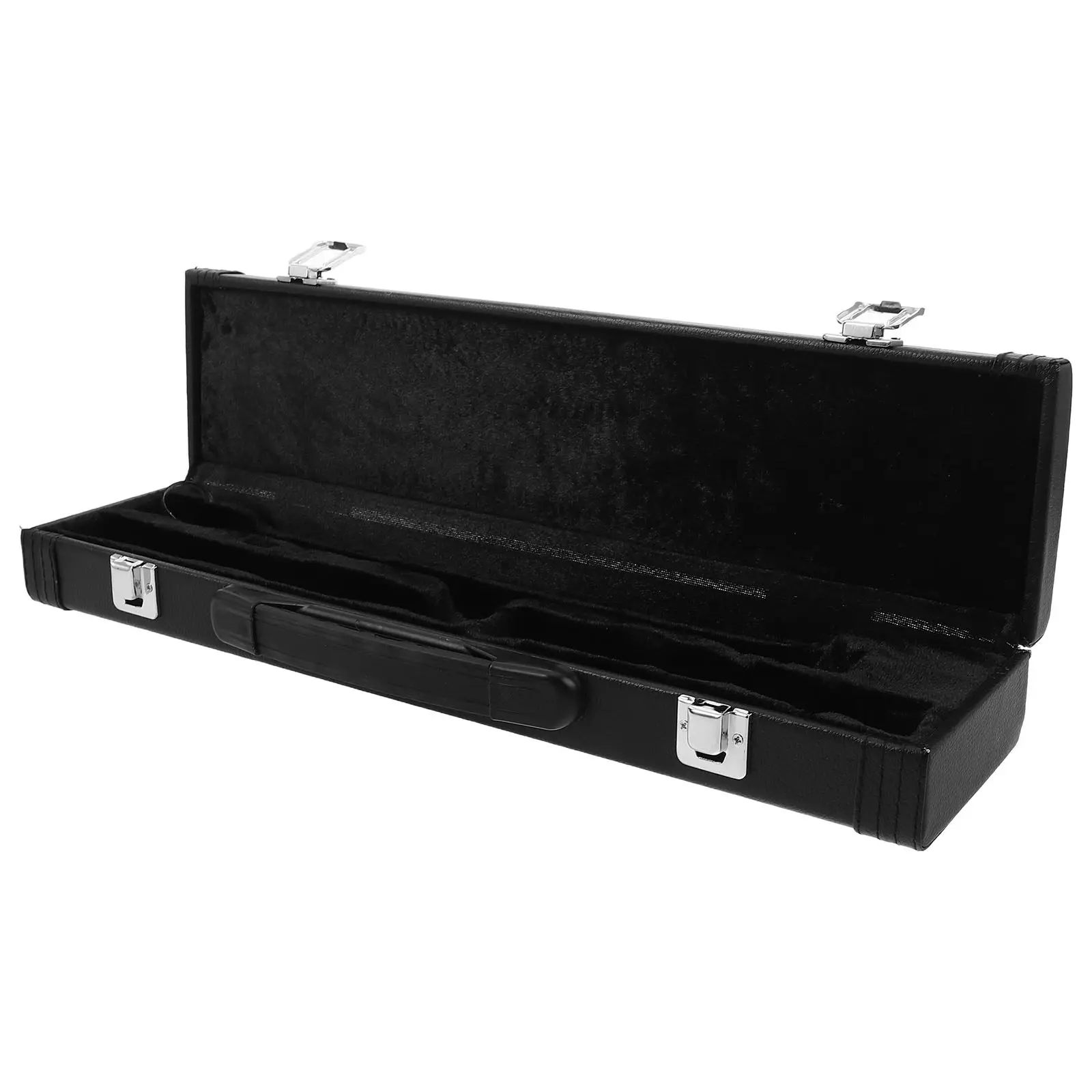 17 Hole Concert Flute Hard Shell Case Anti Shock Protection Lightweight Flute Carrying Box Portable Storage Pouch Secure Locking