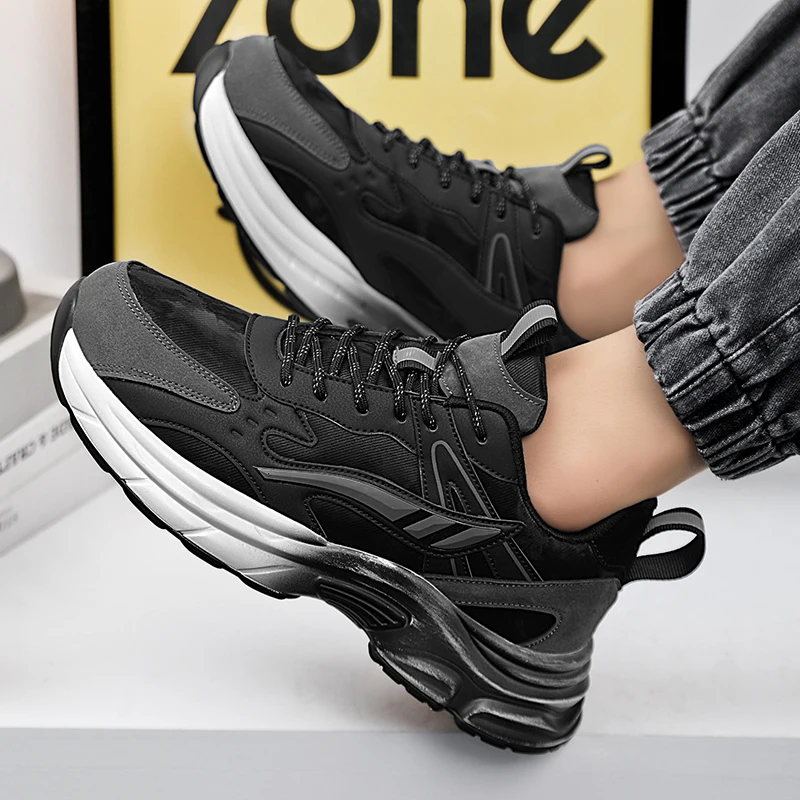 men's casual sports shoes four season fashion versatile comfortable outdoor breathable wear-resistant running leisure sneakers