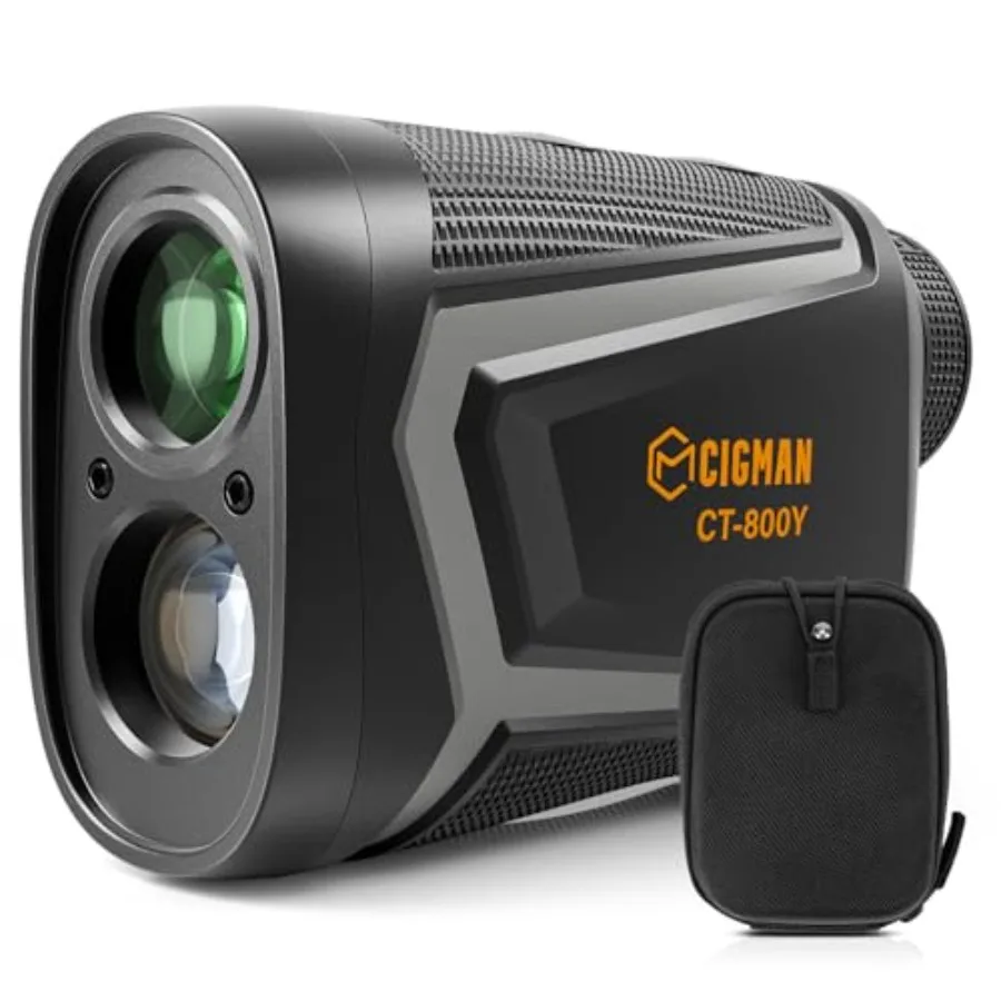 

Golf Laser Rangefinder with Slope 850 Yards Rechargeable Golf Range Finder Continuous Scan for Hunt High-Precision LCD Screen F
