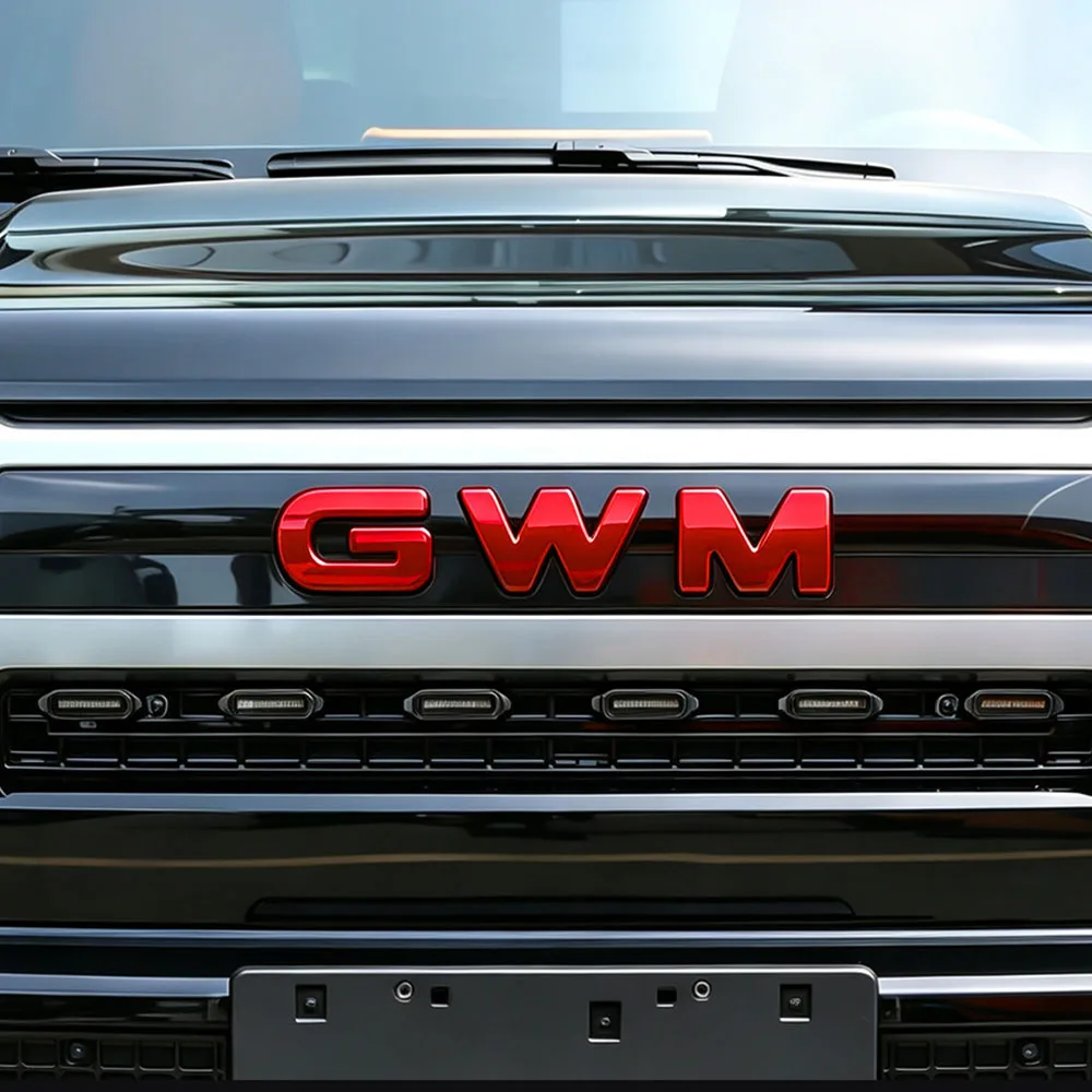 Car Mesh Blackened Appearance Letter Label Decorative Strip Front Face Decorative Strip Appearance Accessories For GWM Haval H10