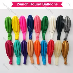 1pcs 24inch Round Giant Monochrom latex Balloon Game Ballons Baby Shower 1st Birthday Wedding Baptism Party Decoration Supplies