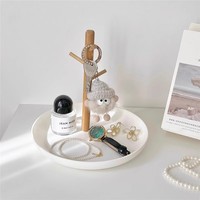 Ins Style Entrance Entrance Key Storage Tray Living Room Storage Tray Cosmetic Key Wooden Hanger Ornament